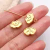 Cuentas Tradicionales de Color Sólido Estilo Chino en Oro Mate con Motivos de Nube para Pulseras y Collares DIY, Accesorios de Joyería Vintage