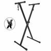 Soporte de órgano electrónico de un solo tubo desmontable, soporte de cometa antiguo tipo X, estante de teclado plegable de un solo tubo, accesorios para instrumentos musicales