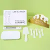 Mesa de Bolo de Aniversário Pratos de Papel Conjunto Prato Garfo Descartável Prato Faca e Garfo Prato Caixa de Presente Chapéu Caixa de Vela Combinação