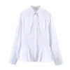 Ropa de Mujer 2026 Primavera Nueva Moda Europea y Americana Dobladillo Estilo Falda Corta Camisa de Popelina 1071891