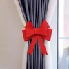 Tecido Não Tecido Vermelho Borboleta Oversized Decoração de Quarto de Casamento Arranjo de Parede de Fundo Feltro Laço Tridimensional Decoração para Amarração de Cortina