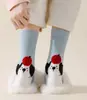 Meias Folgadas de Desenho Animado Novo Estilo Japonês para Mulheres, Meias de Meia Panturrilha de Animal Urso para Outono e Inverno, Meias Femininas de Tubo Longo Fofas de Desenho Animado Anime