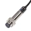 Sensor de Reflexão Difusa Miniatura M12 E3F1-Ds5C4 CC Fio Três Fios NPN Normalmente Aberto 6V/36V Chave Fotoelétrica