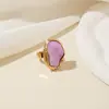 Anillo de Perla Irregular Vintage Estilo Francés Transfronterizo Europeo y Americano, Anillo para Dedo Índice, Conjunto de Anillos de Diseño de Moda Personalizado