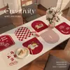 Mantel Festivo Año del Caballo 2026, Sin Lavar, Impermeable, Resistente al Aceite, Resistente al Calor, Mantel Protector de Mesa de Café de Alta Gama