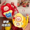 Pingente Porta-moedas de Boneca Desenho Animado Criativo, Estojo de Fone de Ouvido de Boneca Fofo, Bolsa de Armazenamento para Cabo de Dados e Batom, Atacado