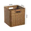 Cestas de Almacenamiento Tejidas al por Mayor para Uso Doméstico, Cestas Organizadoras para Gabinetes y Mesas de Centro, Cajas de Almacenamiento para Ropa y Snacks, Cestas de Mimbre Sintético, Estilo Europeo