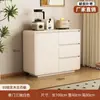Armário de Cozinha Integrado Moderno Simples Montado na Parede Estrutura de Madeira Maciça Novo Estilo Chinês Cor de Noz Armário de Armazenamento para Sala de Estar