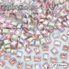 8*10mm Largo Recto Joyería para Uñas Diamante de Punta Inferior Forma Especial Popular en Xiaohongshu Material de Uña Portátil Diamante para Uñas al por Mayor