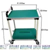 Carros giratorios antiestáticos hechos a medida, carritos de herramientas de tubería lean, carretillas de mano móviles, estanterías de materiales multicapa para taller.