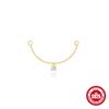 Nuevos Aretes Colgantes de Plata Esterlina S925 con Borla de Diamantes, Cadena Larga, Cadena para Cartílago, Aretes Perforados con Cadena, Accesorios para Mujer