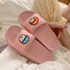 Pantuflas de baño de verano para mujer personalizadas divertidas nuevas para interiores, pantuflas planas casuales de moda de celebridad de Internet