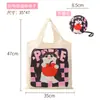 Bolsa de Compras Gato de Desenho Animado Grande Capacidade Viagem Portátil Bolsa de Armazenamento Bolsa de Compras Dobrável