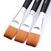 Pincel de Pintura Infantil de Mango Corto Plana de Nylon Pincel Plano para Pintura Facial Humana Pelo Suave Sin Caída de Pelo Pincel Plano Pincel de Maquillaje