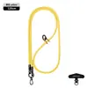 Nuevo cordón para teléfono móvil 6MM resistente para colgar en el cuello ajustable para exteriores anti-pérdida delicada cuerda trenzada para muñeca negra