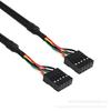 Cable de datos USB 2.0 de 9 pines, conector hembra de 9 pines a conector hembra de 9 pines, cable USB frontal DuPont 2.54