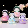 Bola de cristal de Papá Noel, producto transfronterizo nuevo, adorno luminoso de escritorio navideño, pequeño regalo para niños, recuerdo de fiesta