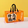 Saco Personalizado para Embalagem Especial de Levar para Churrasco Espetos de Churrasco, Bolsa de Mão Não Tecida com Folha de Alumínio Isolante