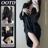 Pijamas sexys para mujer, colección primavera/otoño, nuevo estilo 2026, finos y ligeros, con una estética pura y seductora, adecuados para usar como ropa exterior en verano, disponibles en blanco y negro