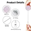 Serie Flor Margarita Pequeña Estilo Fresco Doctora Enfermera Hebilla de Identificación Retráctil Pinza de Cocodrilo Giratoria Hebilla Médica de Fácil Extracción
