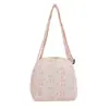 Bolso bandolera de pana estilo coreano 2026 con estampado de lazos, bolso de hombro para mujer, pana de cáscara de moda y versátil