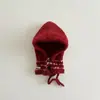 Conjunto de Gorro y Bufanda Coreano Qiunan para Niños, Nuevo Modelo Invierno 2026, Gorro con Orejeras Estilo Ins para Bebé, Gorro de Punto para Bebé