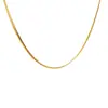 Collar Simple de Cadena Cuadrada Tipo Caja con Cabeza de Serpiente de 1.2 mm para Hombres y Mujeres Cadena para Clavícula Apilada de Acero Inoxidable 316 con Fabricante de Cadenas