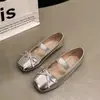 Zapatos Planos de Estilo Retro Francés Blancos de Corte Bajo para Mujer 2026 Nuevo Verano Estilo Ballet con Faldas Mary Janes Zapatos de Mujer