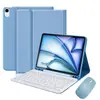 Ipadair11(M2/3) Teclado Bluetooth Inalámbrico con Funda de Cuero para Air 4 / 5-10.9 pulgadas Set de Teclado y Ratón con Funda de Cuero