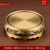Jarra de Arroz de Latón Recolectando Riqueza Jarra de las Cien Bendiciones Cuenca de Recolección de Tesoros Totalmente de Cobre Atrayendo Riqueza y Tesoros Hogar Buena Suerte Recibiendo Bendiciones Sala de Estar Adorno para Ceremonia de Inauguración