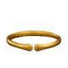 Pulsera simple de apertura de garra de gato de boutique, pulsera de joyería chapada en oro, la pulsera no se desvanece, oro para salir fácilmente