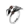 Anel Masculino Tendência Criativo Flecha Indiana Vintage Personalizado Aberto Ajustável Anel para Dedo Indicador Masculino