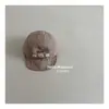 Boné de Baseball Fofo de Desenho Animado de Urso para Bebês, Meninos e Meninas, Chapéu Listrado Macio com Aba para Uso Externo