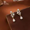 Joyas Aitong Lujo Accesible Retro Pendientes Exquisitos Elegantes Impresionantes Pendientes Versátiles de Nicho Diseño de Moda Pendientes Únicos