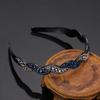 Diadema coreana simple antideslizante con forma de hoja y pedrería, accesorio para el cabello para mujer, accesorio para el cabello para lavar la cara, clip para el cabello al por mayor