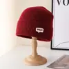 Gorro de Punto Cálido para Mujer, Gorro a Prueba de Viento y Frío, Moderno y Versátil, Gorro de Lana Cálido de Invierno que Resalta el Rostro Pequeño