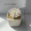 Maceta de Flor de Peonía de Vidrio Zibo Planta Flor de Vidrio Artificial Regalo del Día de la Madre Decoración de Escritorio Coche Artesanía