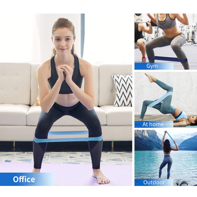 蓝色渐变弹力带