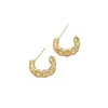 Aretes de Perla con Borde de Encaje de Color Conservante Rellenos de Oro de 14K Accesorios de Joyería para Pendientes de Perla Adhesivos Hechos a Mano para DIY