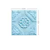 CTZS Baldosa de Pared 3D Floral de Cuatro Esquinas con Diamantes Estilo Retro con Volutas en Relieve Mural de Pared de Espuma Estilo Campestre Europeo Suave Autoadhesivo a Prueba de Polvo y Moho Para Fondo de Restaurante Decoración de Pared de Sofá 35x35cm