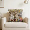 Fundas de Almohada de la Popular Serie de Animales Lindos de Amazon para Decoración de Sofá del Hogar, Fundas de Cojín Cortas de Felpa