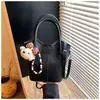 Bolso Cesta Casual Simple con Patrón de Lichi Retro, Bolso de Mano Versátil para el Día a Día, Bolso Cruzado Elegante para Oficinistas