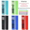 Adecuado para Cubierta Protectora del Control Remoto Hisense Erf2B38H, Cubierta Protectora Gruesa Anti-Caídas Hueca de Color Luminoso para Control Remoto de TV