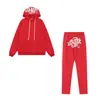 SynaWord Sudadera Holgada Americana Sudadera con Capucha Pantalones de Sudadera Y2K Marca de Moda Hip Hop Street Traje Casual para Parejas