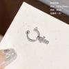 Anillo con colgante de herradura de oreja de acero de titanio 316L, chapado en oro y cobre, con diseño avanzado de ángel, para oreja y hueso.