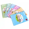 Caderno de Caligrafia Sulcado Infantil com Números e Pinyin para Pré-escolares, Caderno de Caligrafia para Prática de Escrita Iluminista Pré-escolar, Caderno de Caligrafia Desaparecente para Bebês