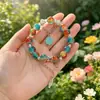 Pulseira Princesa Fofa Cor de Doce para Melhores Amigas, Pulseiras de Contas para Crianças, Doce e Sofisticada, Bijuterias Versáteis para Barracas