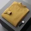 Outono e inverno homens meia gola tartaruga Raglan camisola de caxemira suéter masculino cor sólida all-match pura cashmere malha camisa de fundo homens
