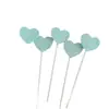Brillo Lentejuela Corazón Estrella Rosa Princesa Niña Decoración de Pastel Enchufe Mesa de Postres Estrella de Cinco Puntas Tarjeta Enchufe