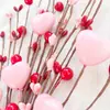Esquejes del Día de San Valentín, ramas de bayas de amor, comercio exterior transfronterizo, decoración navideña, simulación de corazón de melocotón, fruta roja, corazón rojo, fruta rica
